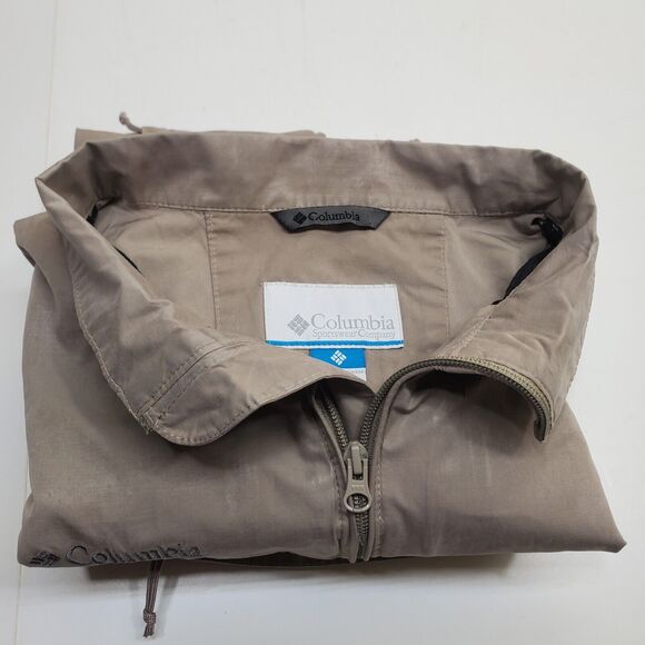 Columbia Jacket Women Large Beige Omni-Shield Full Zip Micro Canvas - Picture 16 of 16
